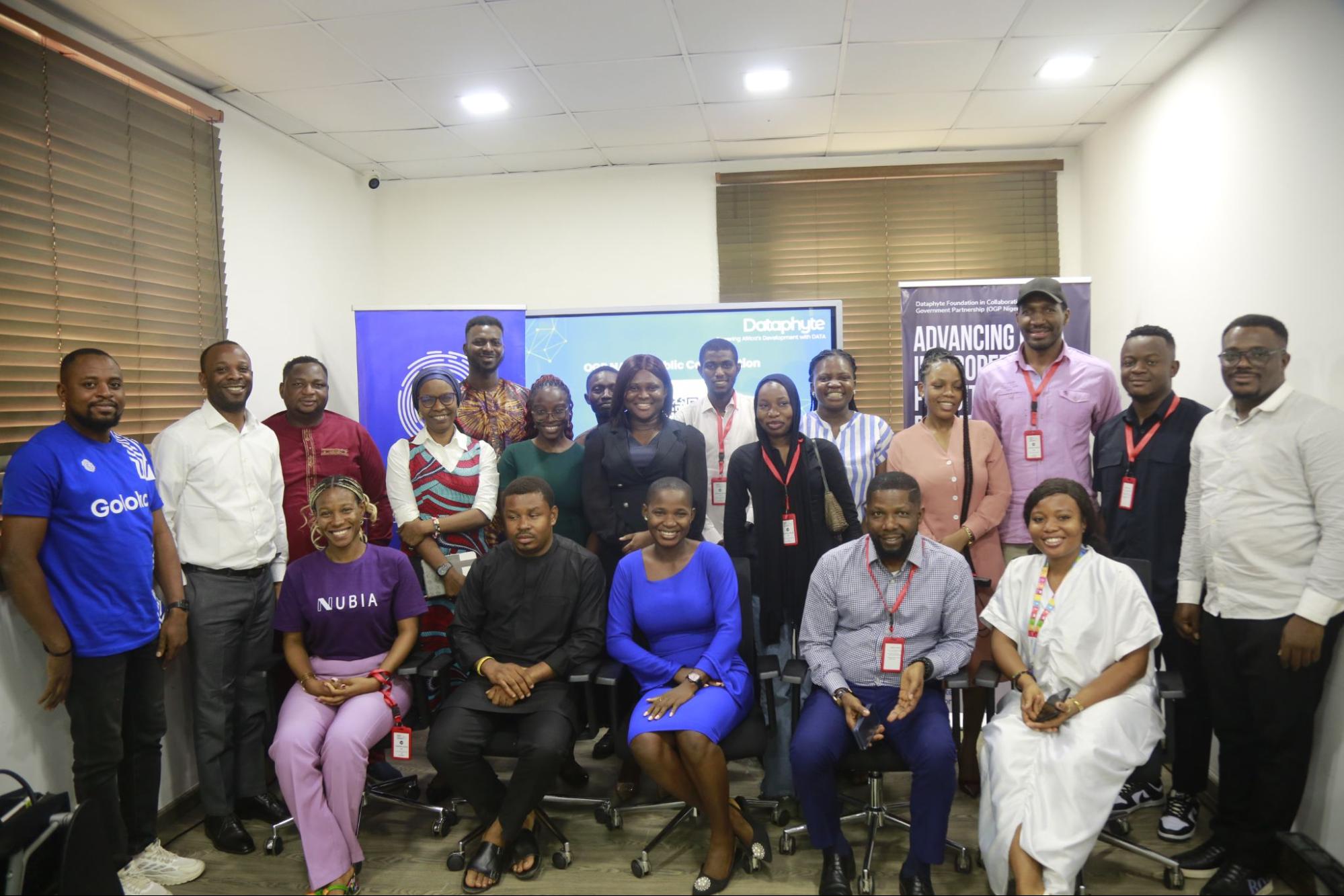 Dataphyte Foundation team at the OGP Nigeria event